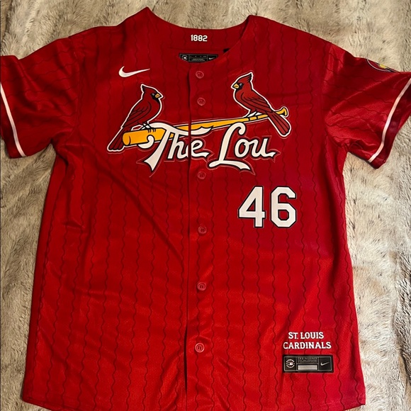 Nike Red St. Louis Cardinals Kids Jersey - Picture 5 of 8